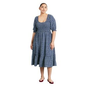 Hill House Louisa Nap Dress Women’s Small Blue Posy Floral